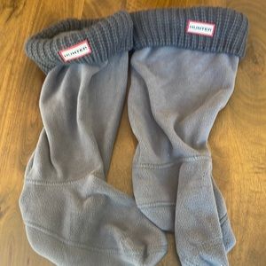 Hunter Gray Boot Socks size Large Super Soft!!!!